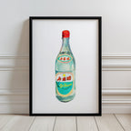 rice vinegar original watercolor design art print for modern interior wall art