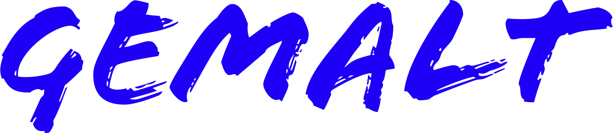 Blue 'GEMALT' logo on a white background