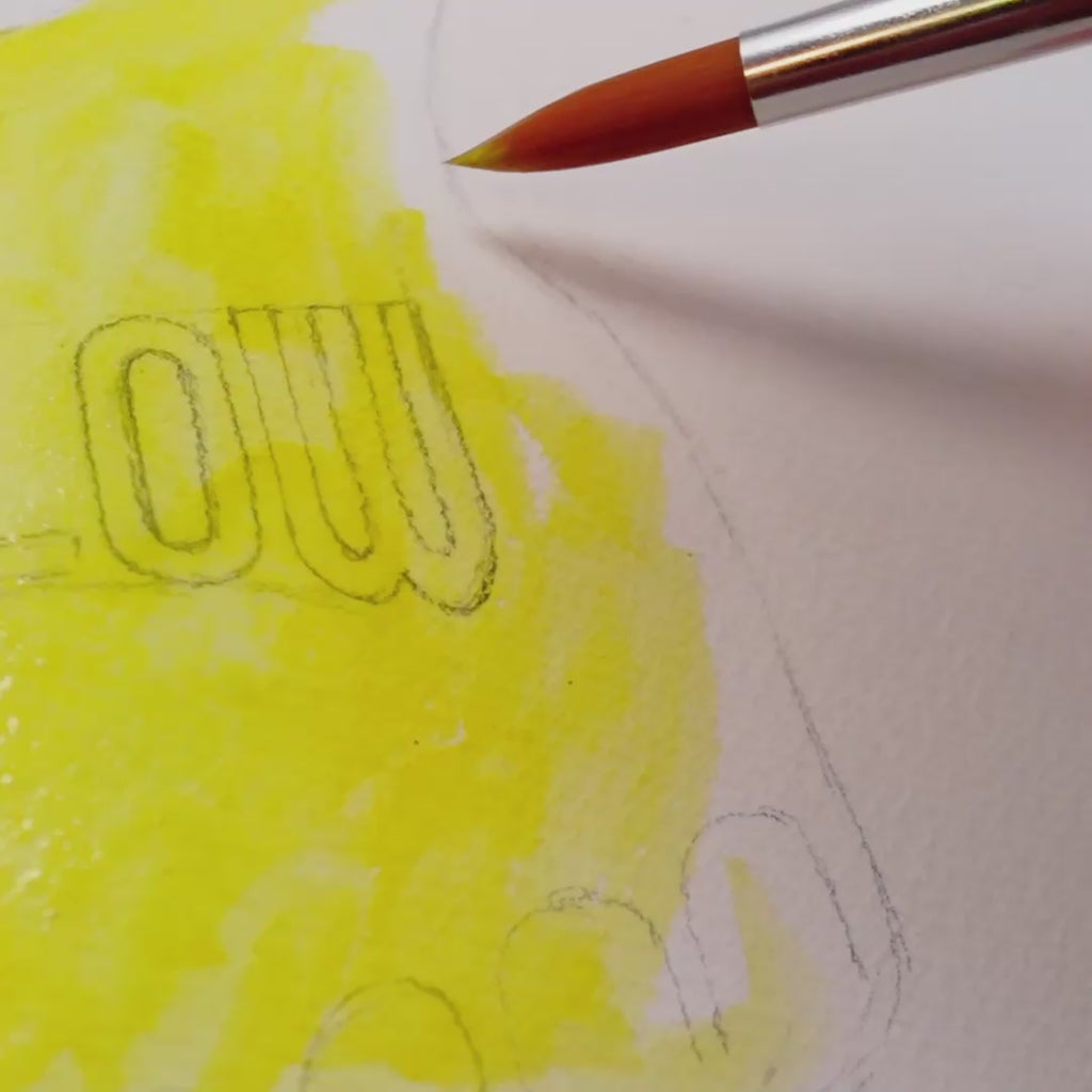 franches hand painted watercolor design