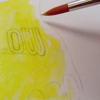 franches hand painted watercolor design